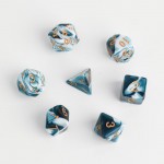 Набор кубиков для D&D Мрамор синие 